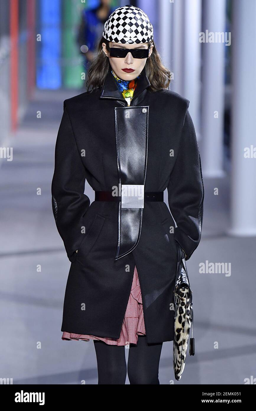 Model walks on the runway during the Louis Vuitton Ready To Wear Fashion  Show at Paris Fashion Week F/W 19 in Paris, France on March 5, 2019. (Photo  by Jonas Gustavsson/Sipa USA)George