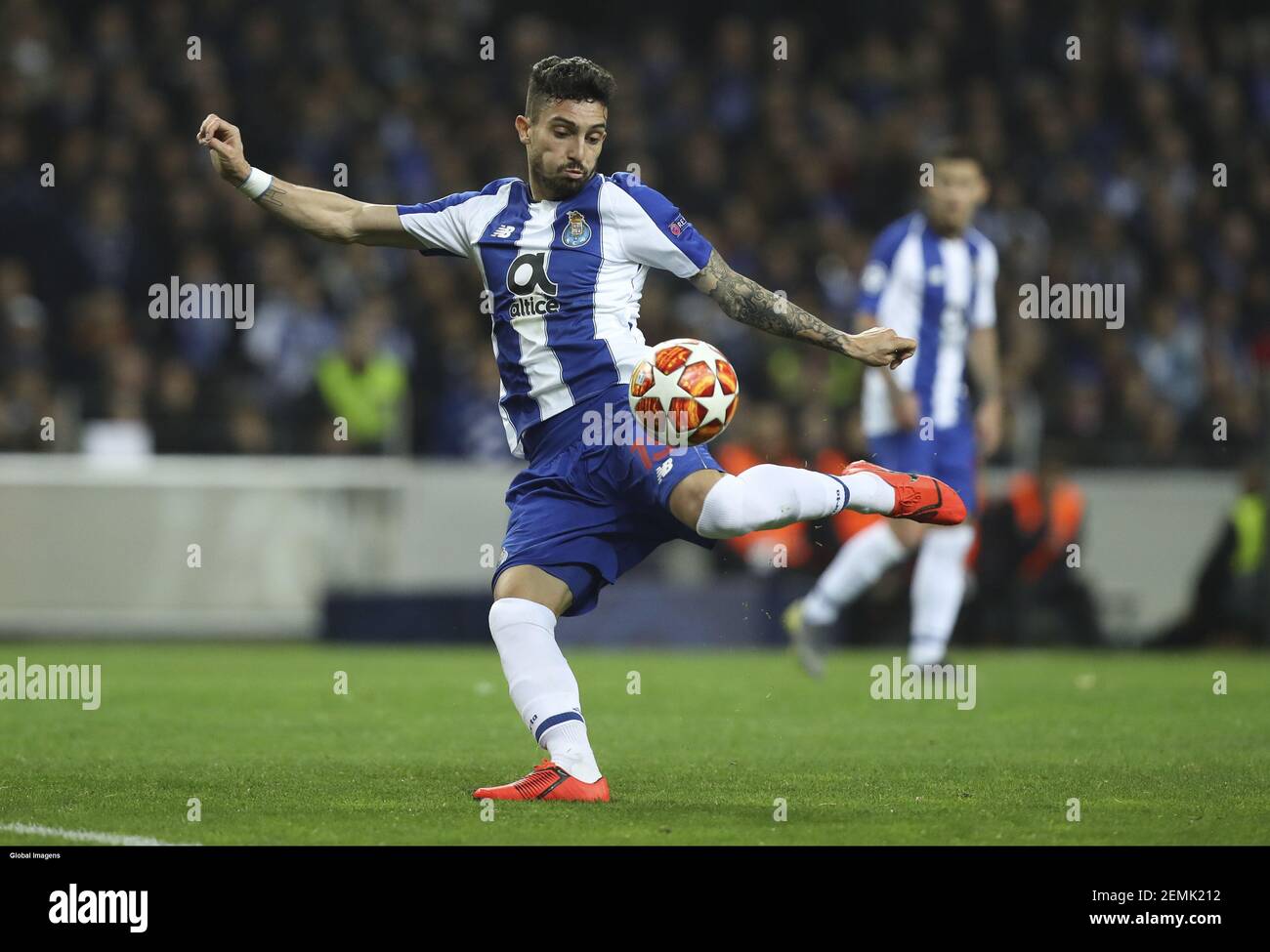 Porto, 03/06/2019 - FC Porto received this evening at the EstÃ¡dio do  Dragão for AS Roma in the second leg of the 2018/19 Champions League first  knockout round. Alex Telles (FÃ¡bio Poço /