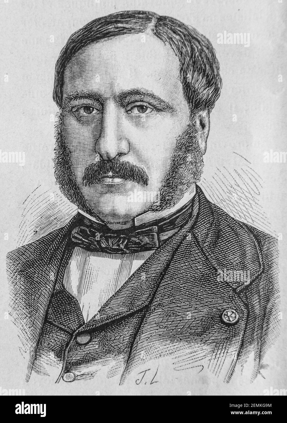 forcade de la roquette,1861-1875, histoire de france par henri martin,editeur furne 1880 Stock Photo