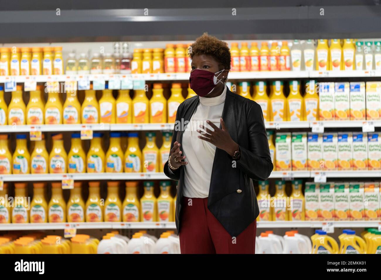 Washington, USA. 25th Feb, 2021. Dr. LaQuandra Nesbitt, Director of DC