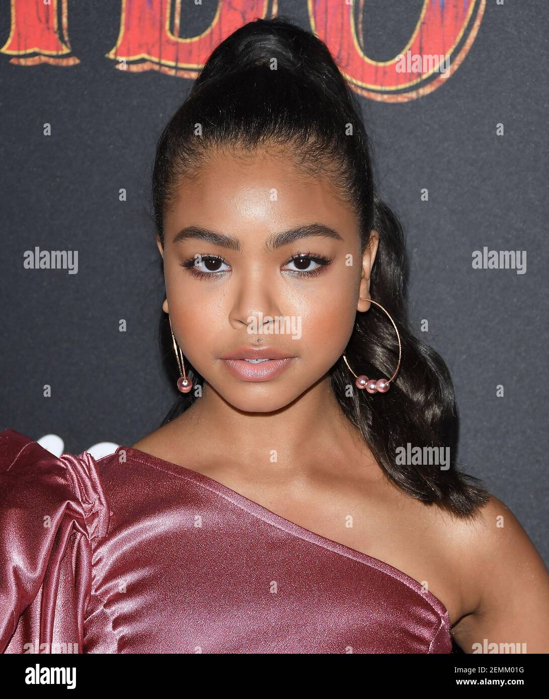 Navia Robinson arrives at Disney's "Dumbo" Los Angeles Premiere held at