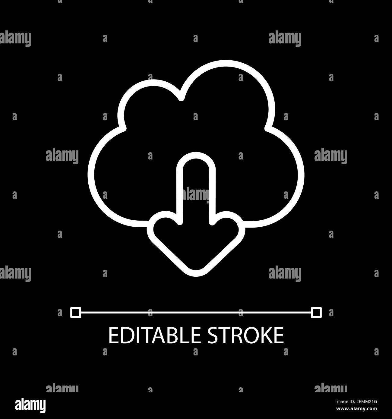 Download white linear icon for dark theme Stock Vector Image & Art - Alamy