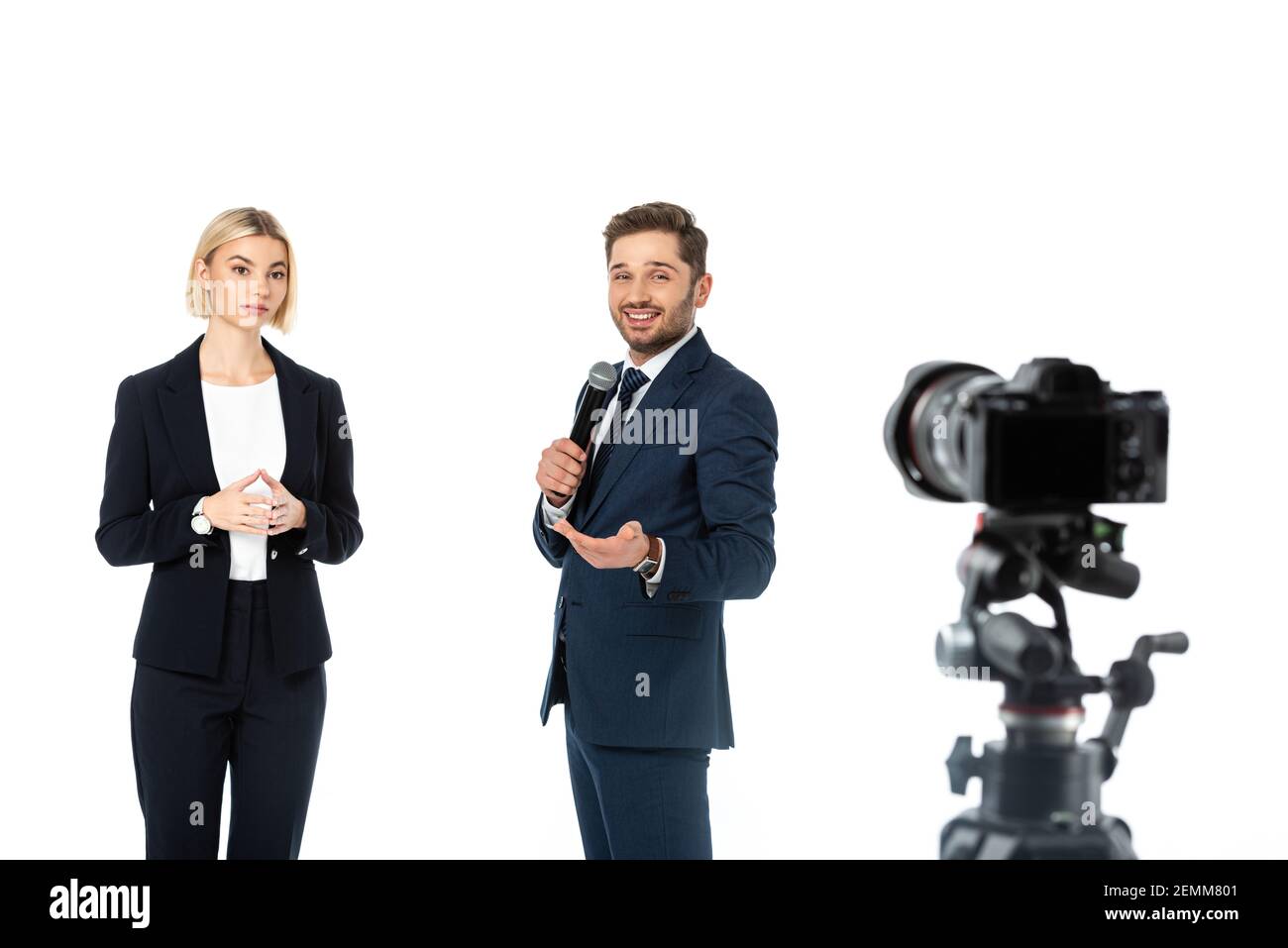 Commentators Microphone High Resolution Stock Photography and Images ...