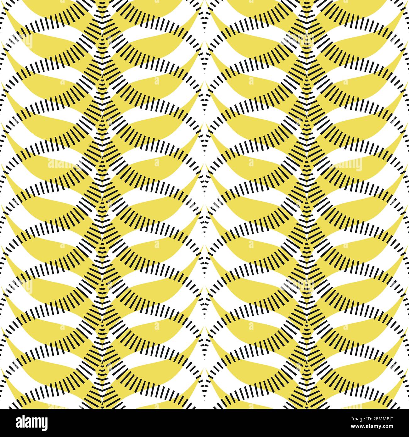 Abstract tiger stripes seamless pattern in trendy Stock Vector