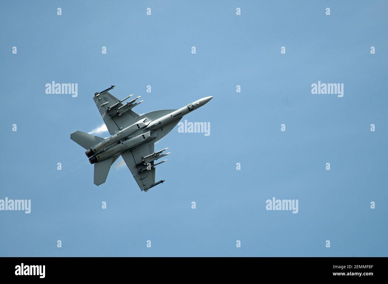 United States Navy F/A-18F 'Super Hornet'. Stock Photo