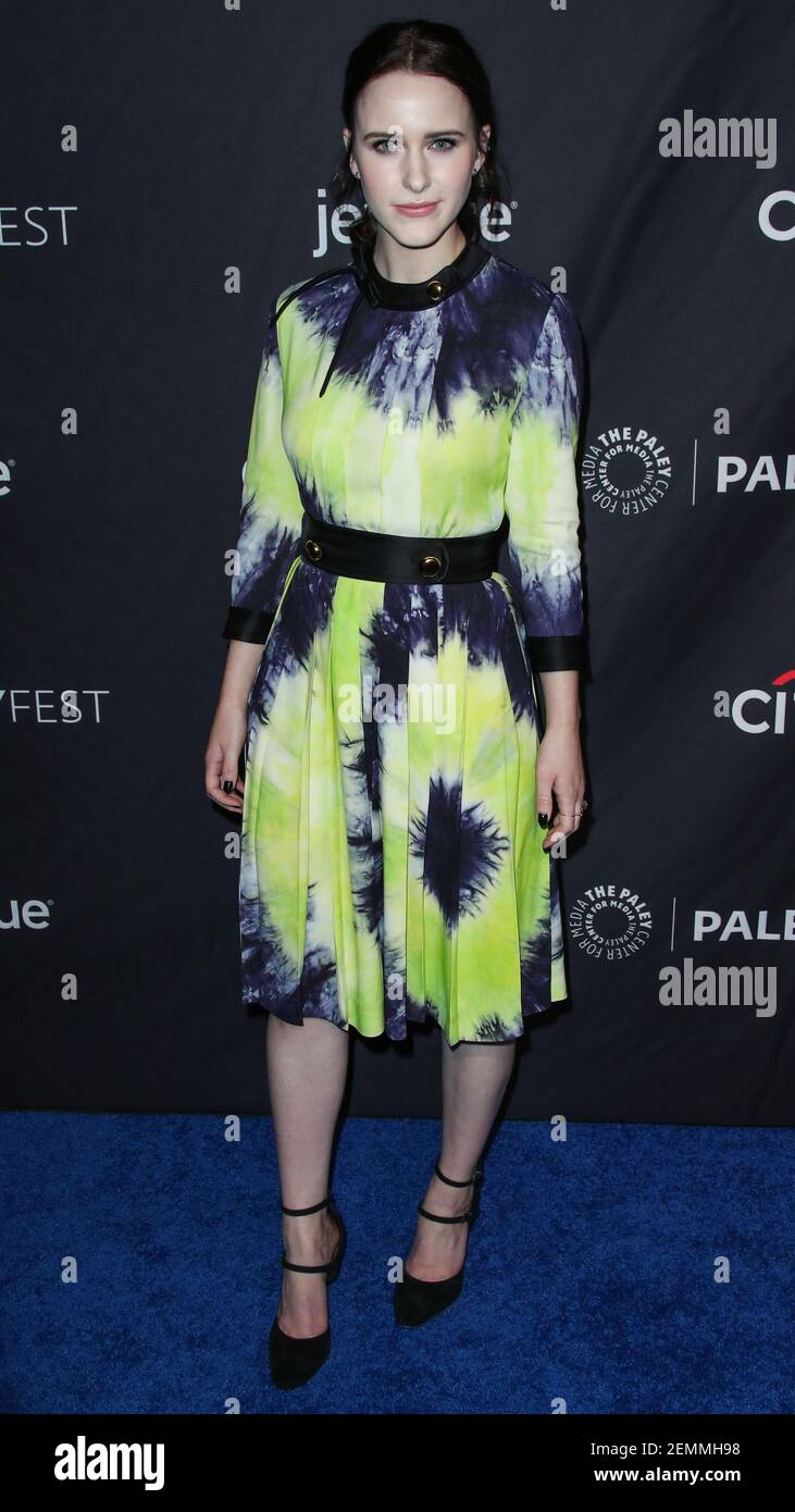Actress Rachel Brosnahan arrives at the 2019 PaleyFest LA - Opening