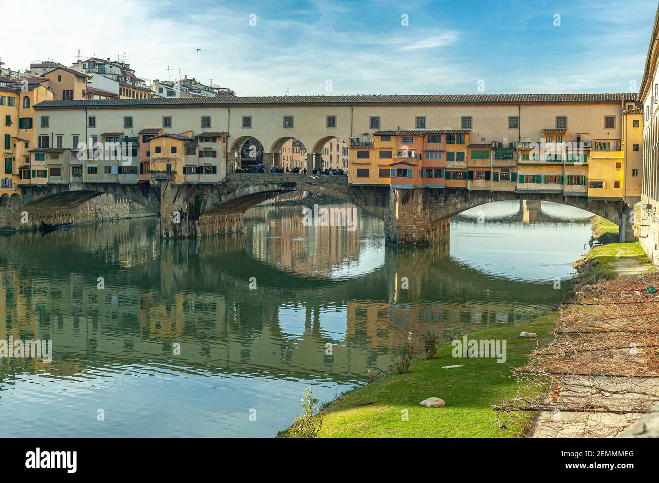 Ponte Vecchio is the oldest bridge in Florence. Florence, Tuscany, Italy, Europe Stock Photo