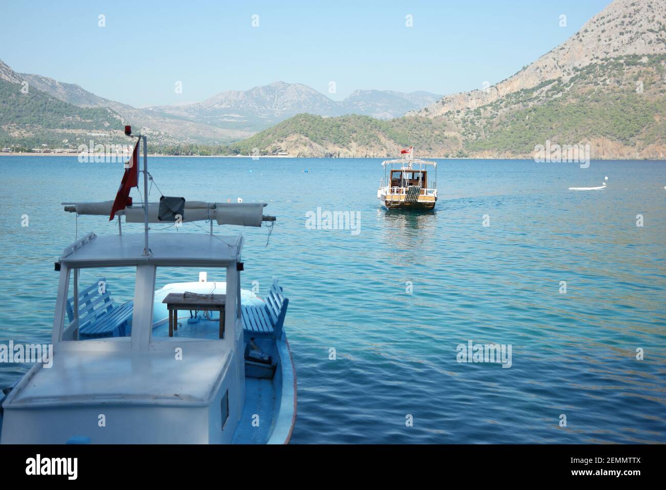 Traditional fishing boat in the Mediterranean sea Stock Photo - Alamy