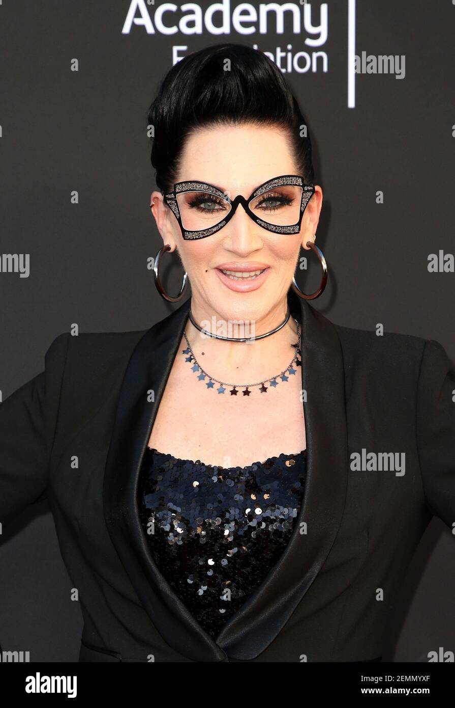 Michelle Visage arrives at the Television Academy Foundation 39th College Television Awards held at the Wolf Theater at the Saban Media Center Stock Photo