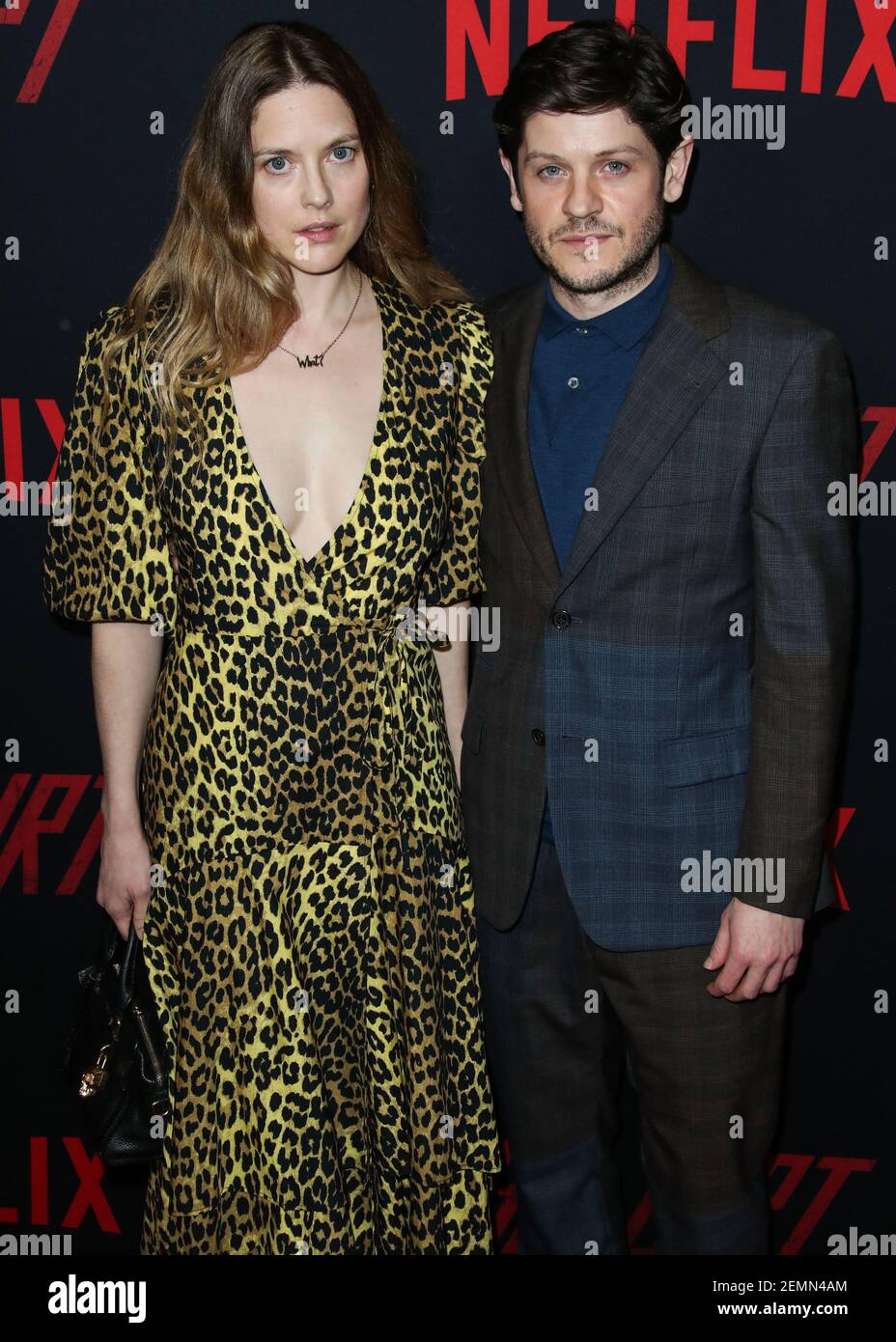 Zoe Grisedale and boyfriend/actor Iwan Rheon arrive at the Los Angeles