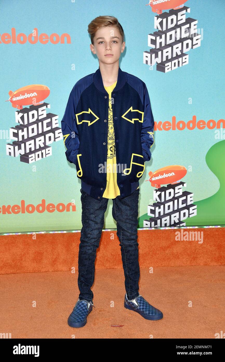Avi Angel at Nickelodeon's 2019 Kids' Choice Awards held at Galen