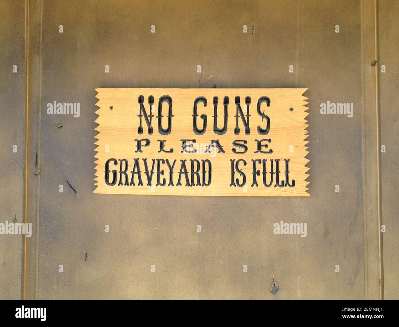 No Guns Please! Stock Photo