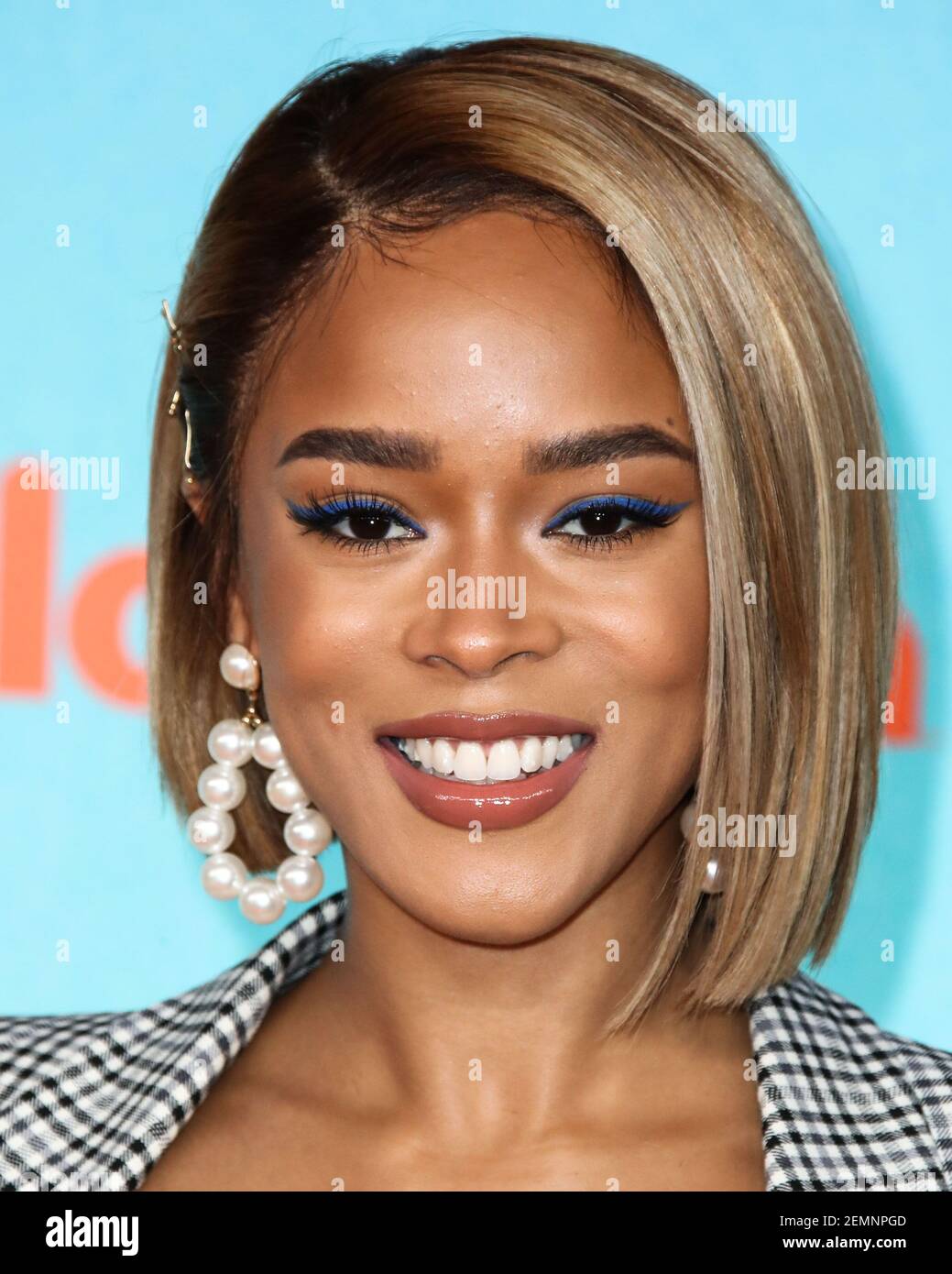 LOS ANGELES, CA, USA - MARCH 23: Serayah McNeill arrives at Nickelodeon