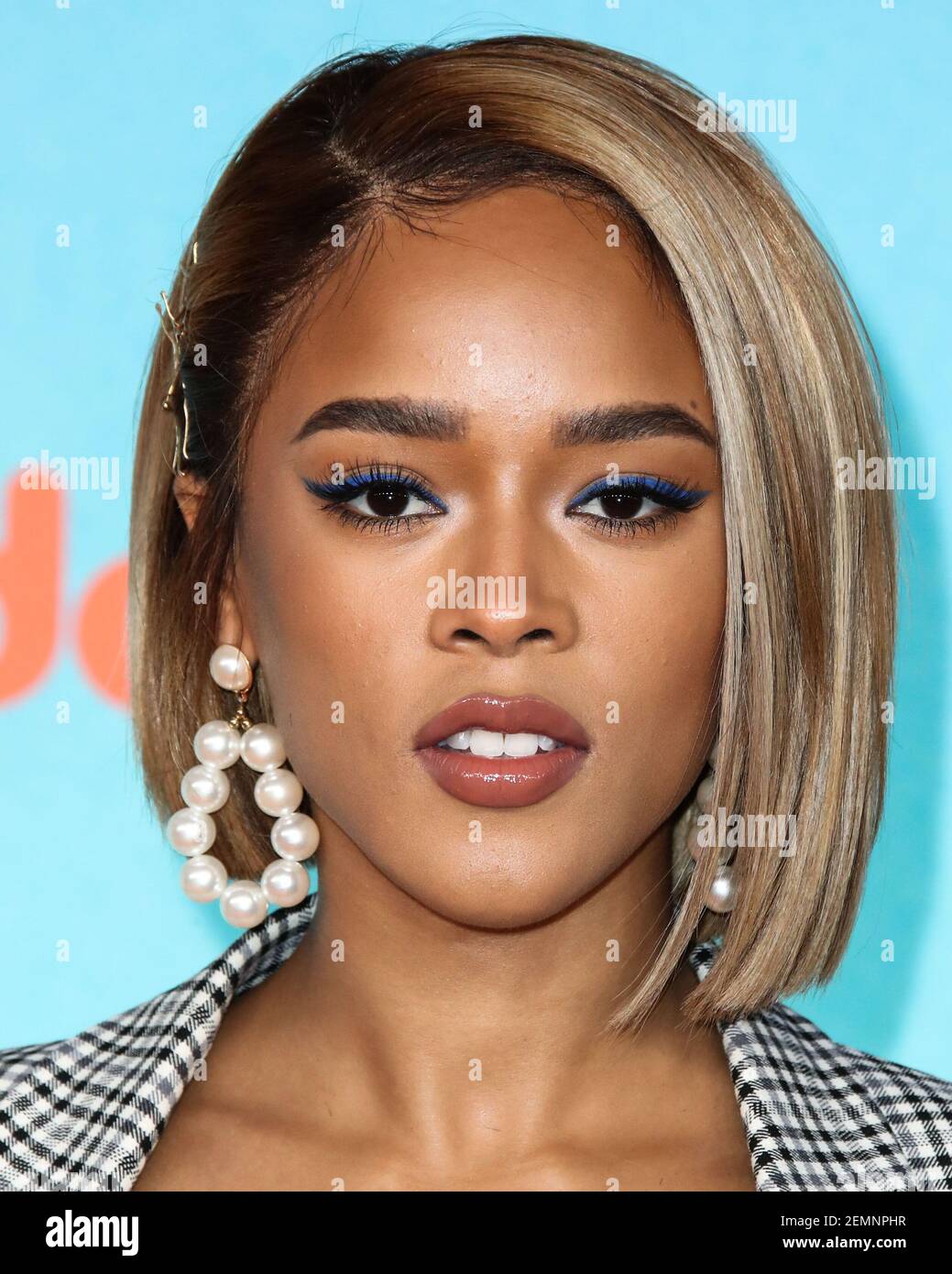 LOS ANGELES, CA, USA - MARCH 23: Serayah McNeill arrives at Nickelodeon