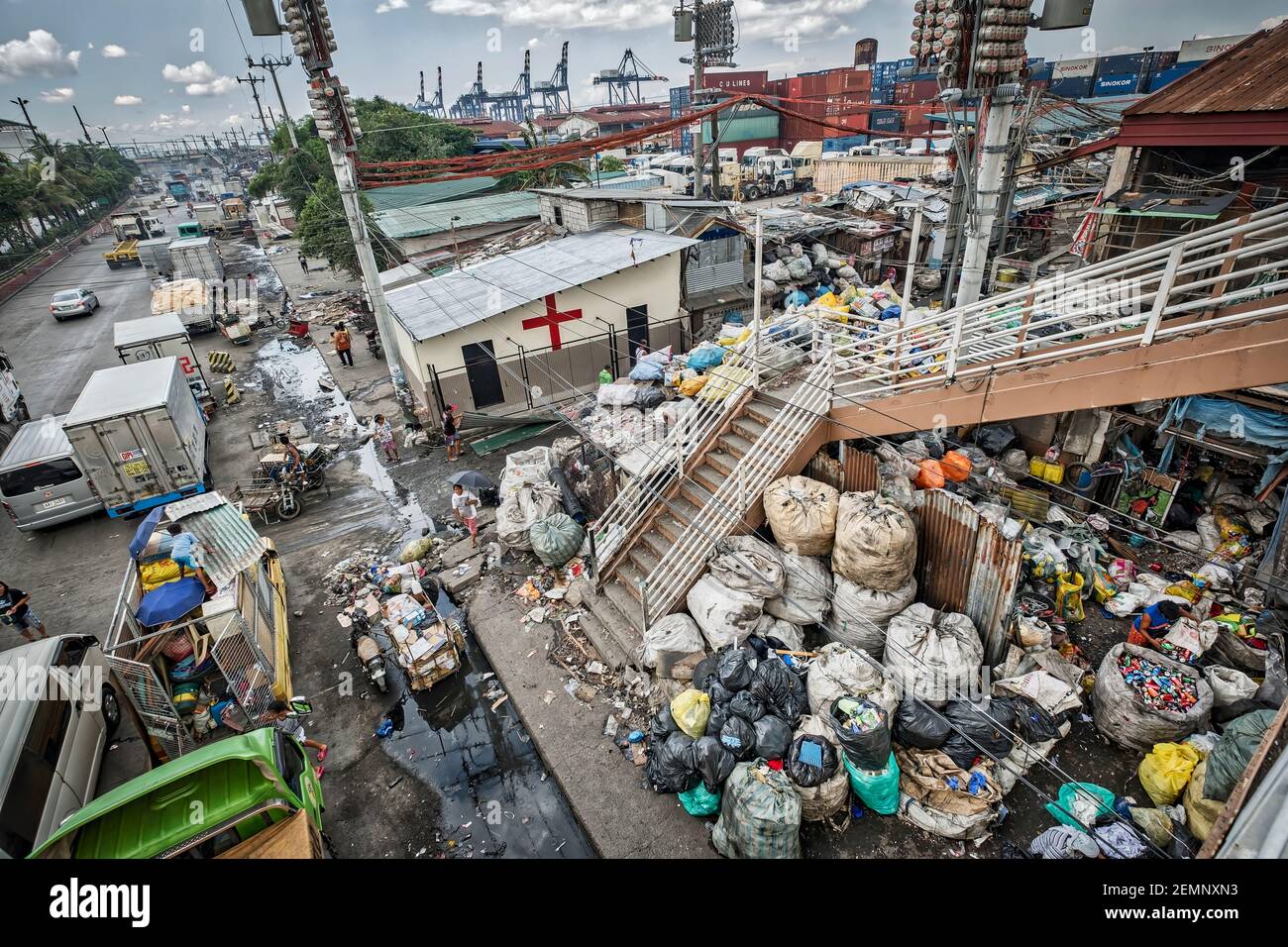 Tondo, slum, Manila, Philippines, bidonville Stock Photo Alamy