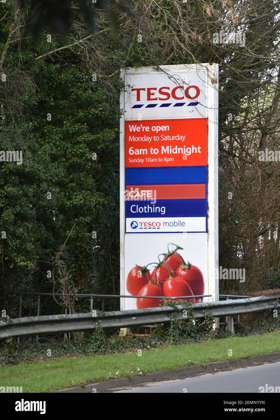 tesco-superstore-sign-opening-hours-stock-photo-alamy