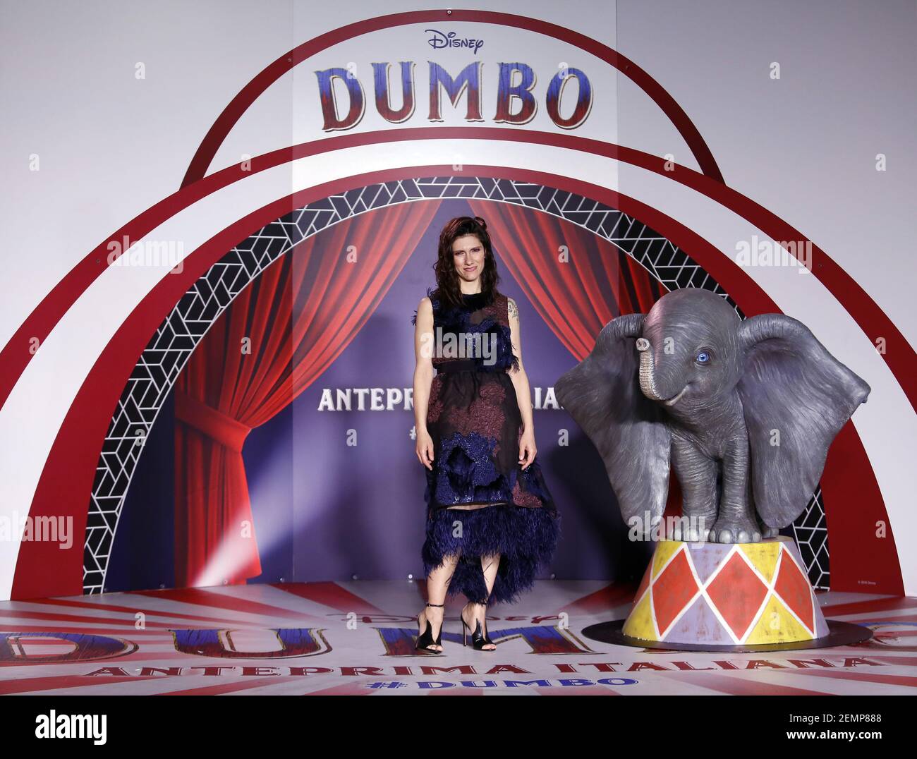 Singer Elisa who sang the soundtrack of Dumbo Rome March 26th 2019.  Premiere of the movie 'Dumbo' directed by Tim Burton photo di Samantha  Zucchi//Insidefoto/Sipa USA Stock Photo - Alamy
