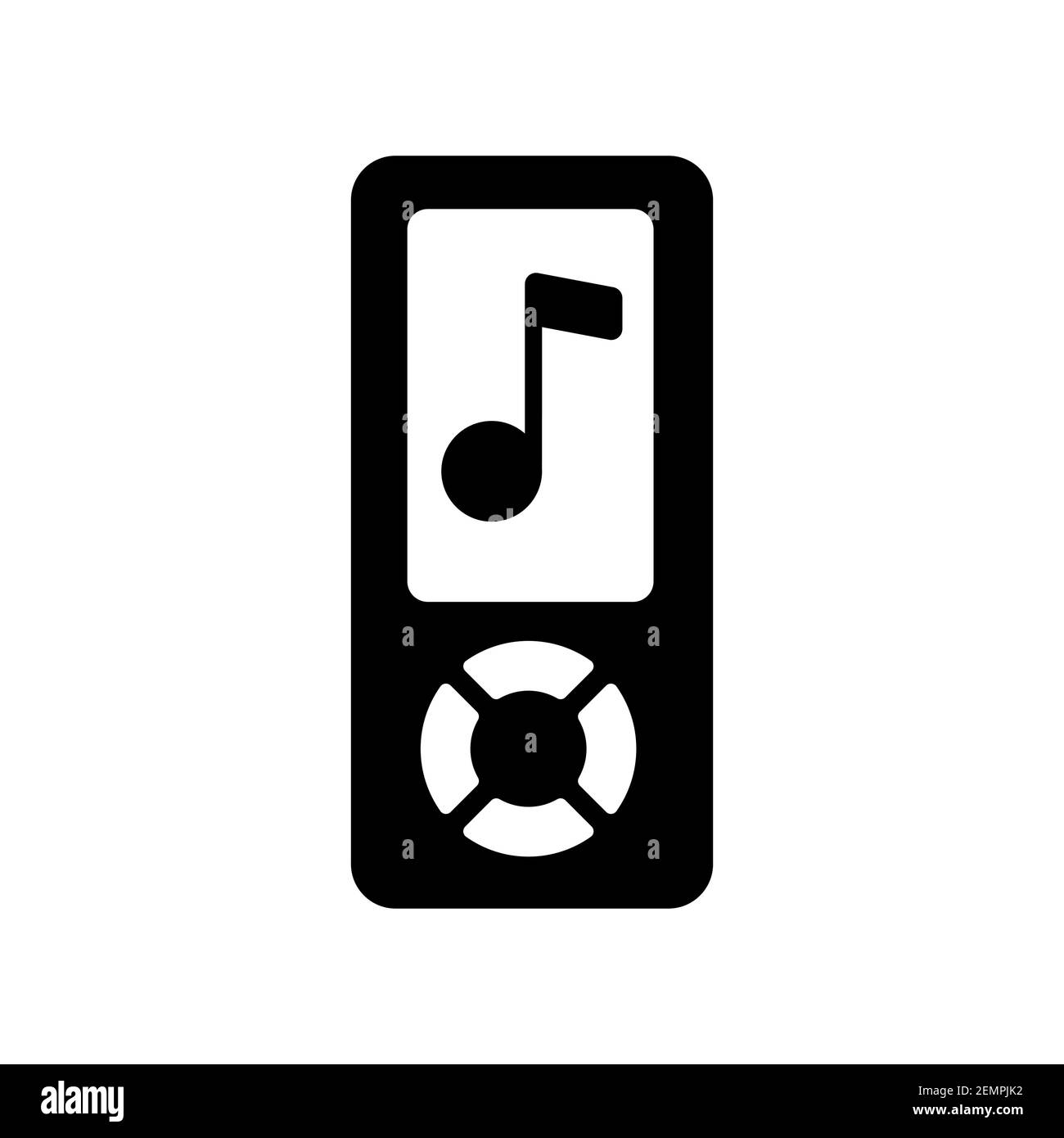 Mp3 player vector glyph icon. Music sign. Graph symbol for music and sound  web site and apps design, logo, app, UI Stock Vector Image & Art - Alamy
