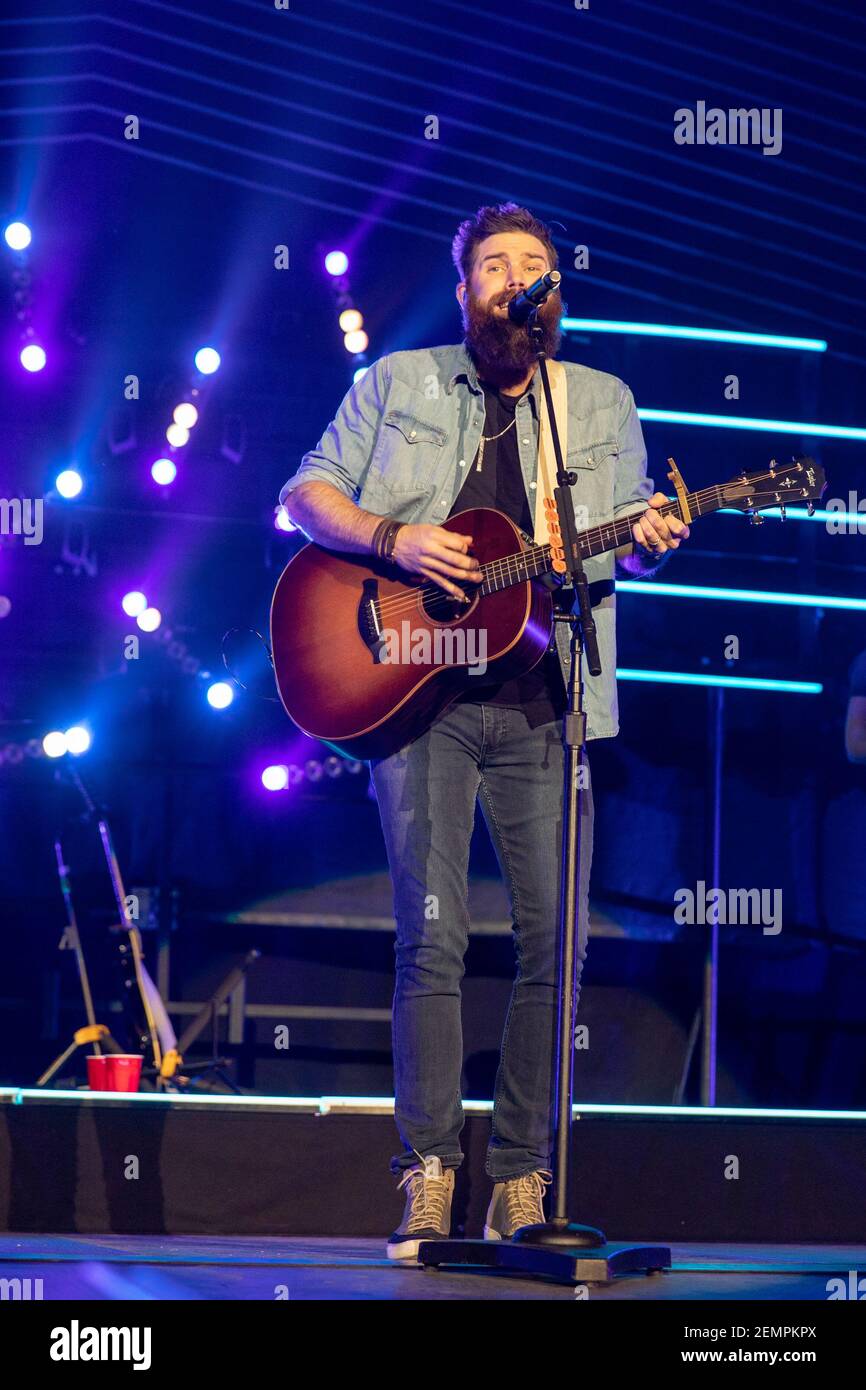 Jordan Davis during the Make It Sweet Tour at the Alliant Energy Center on  March, 28 2019, in Madison, Wisconsin (Photo by Daniel DeSlover/Sipa USA  Stock Photo - Alamy