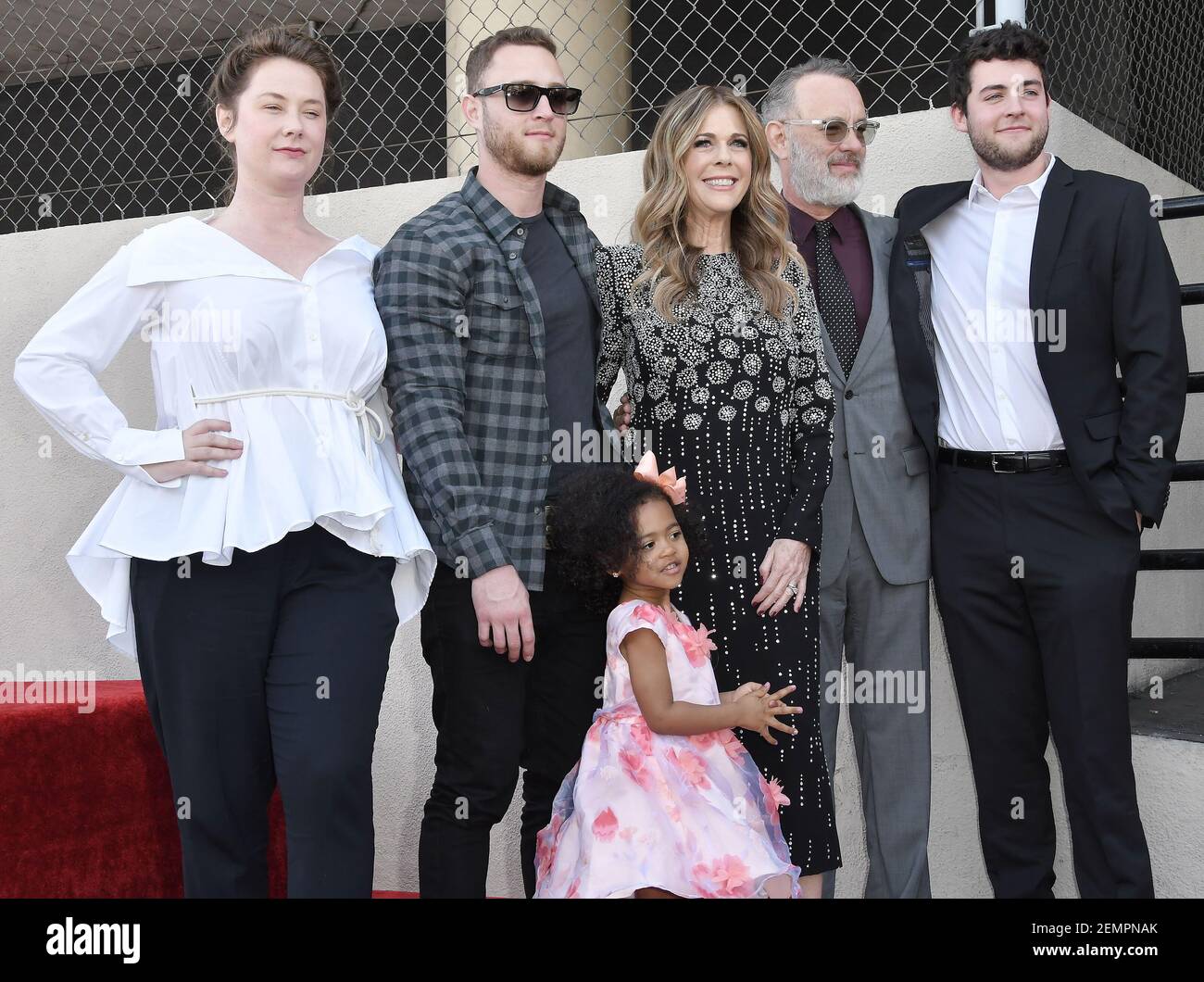 Rita Wilson, Tom Hanks and Family at Rita Wilson's Star On The