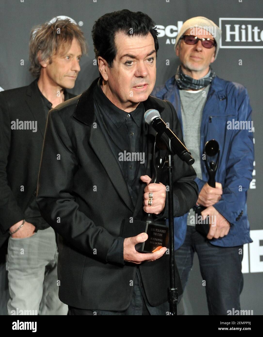 Lol Tolhurst of The Cure in the press room at the 2019 Rock and Roll Hall  of Fame Induction Ceremony at the Barclays Center in Brooklyn, NY on March  29, 2019. (Photo