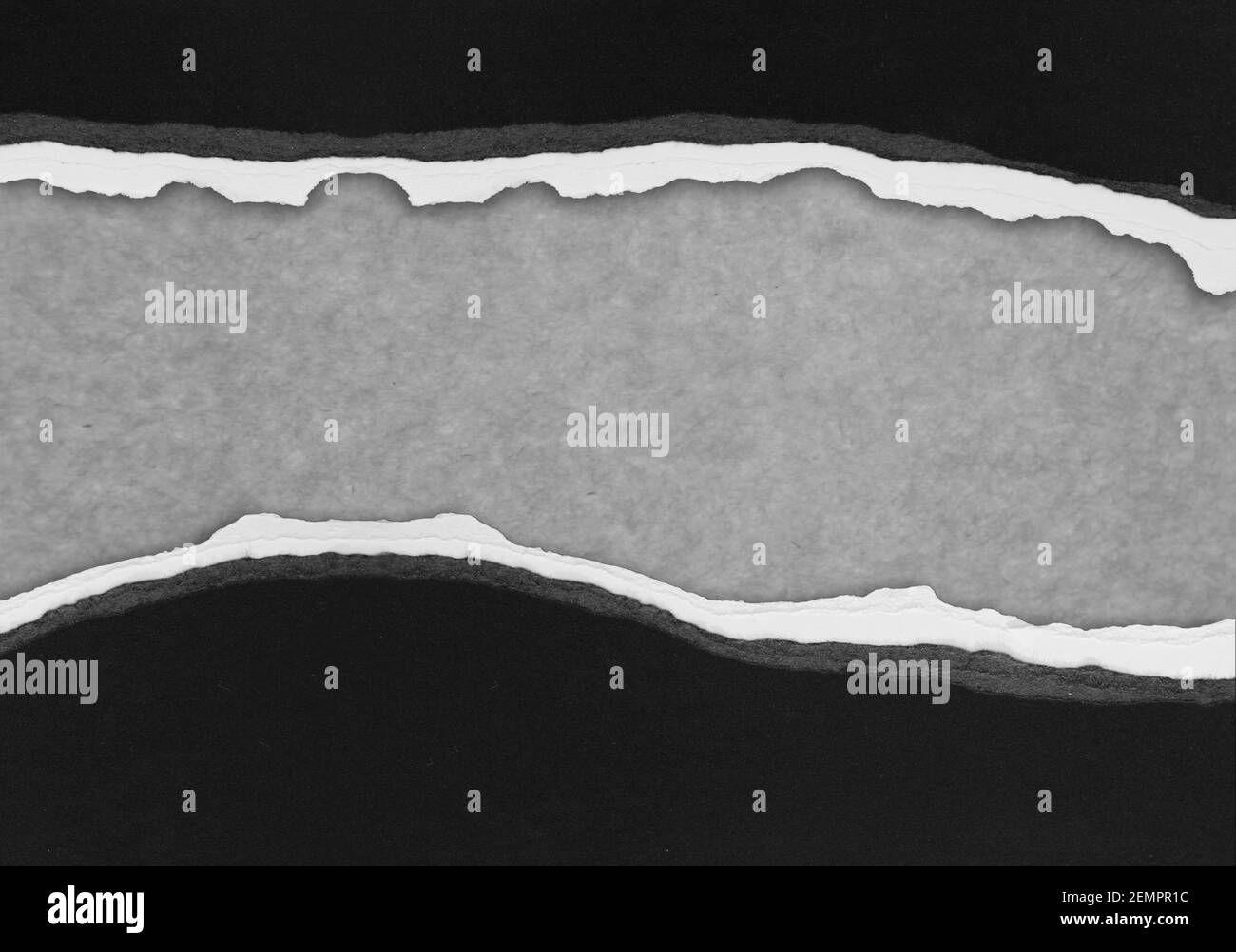 Ripped paper on grey background, space for copy Stock Photo - Alamy