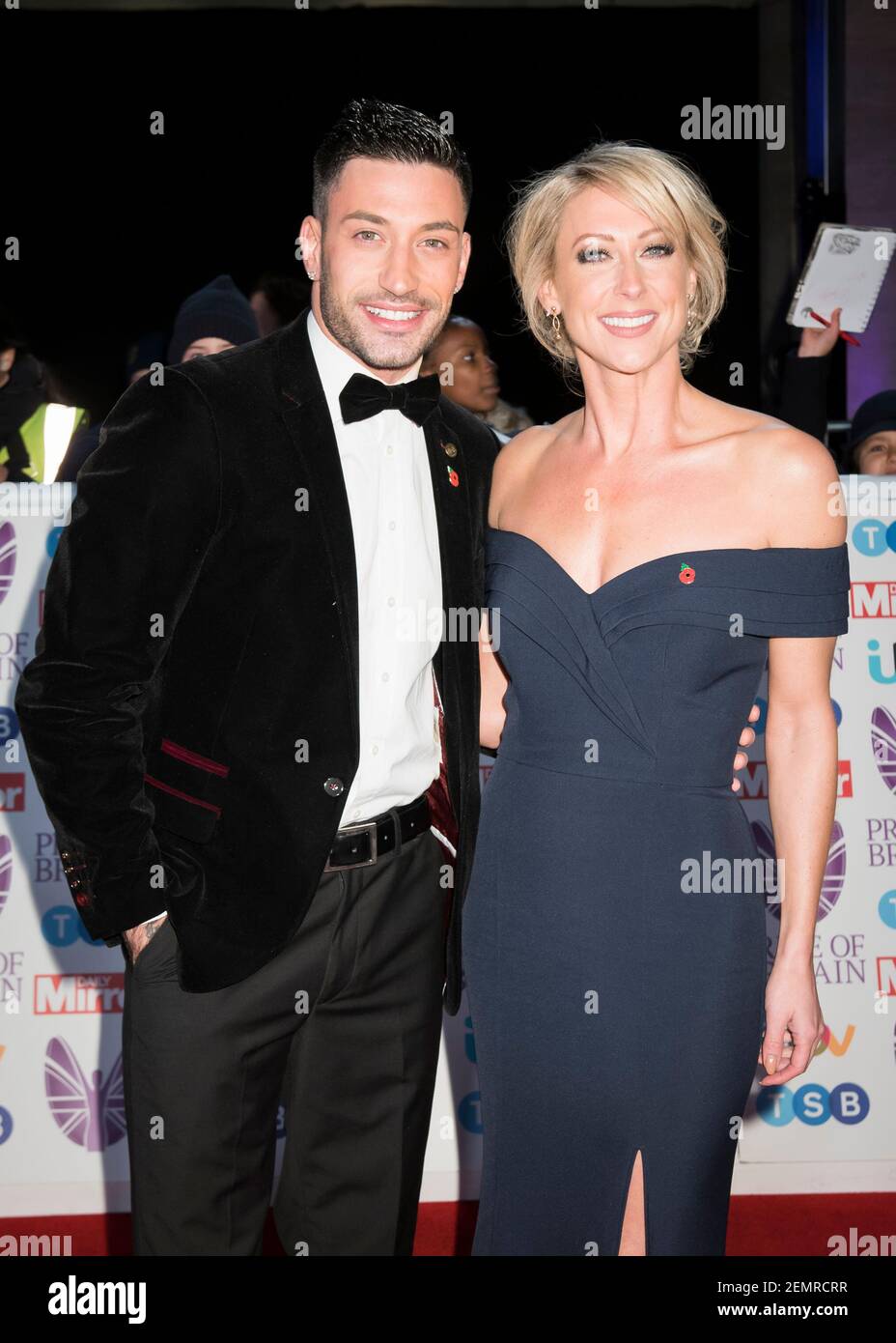 Giovanni Pernice and Faye Tozer arrives at the Daily Mirror Pride of