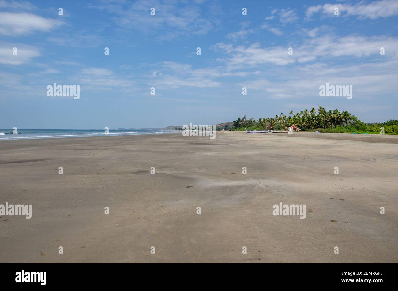 Calm and beautiful Ashvem Beach in North Goa, India Stock Photo Alamy