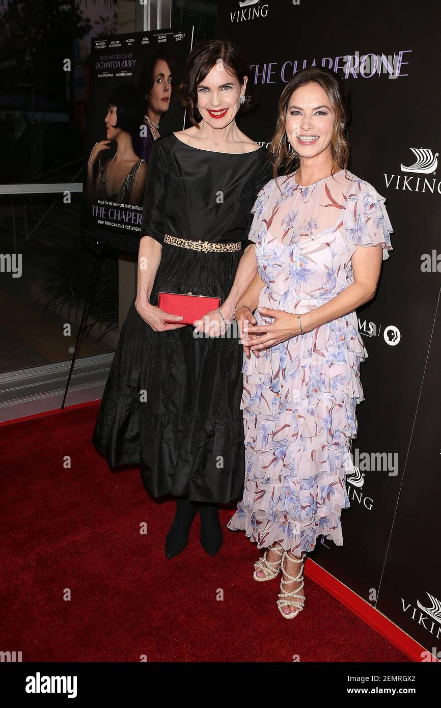 Elizabeth McGovern, Victoria Hill attend the Los Angeles Premiere Of