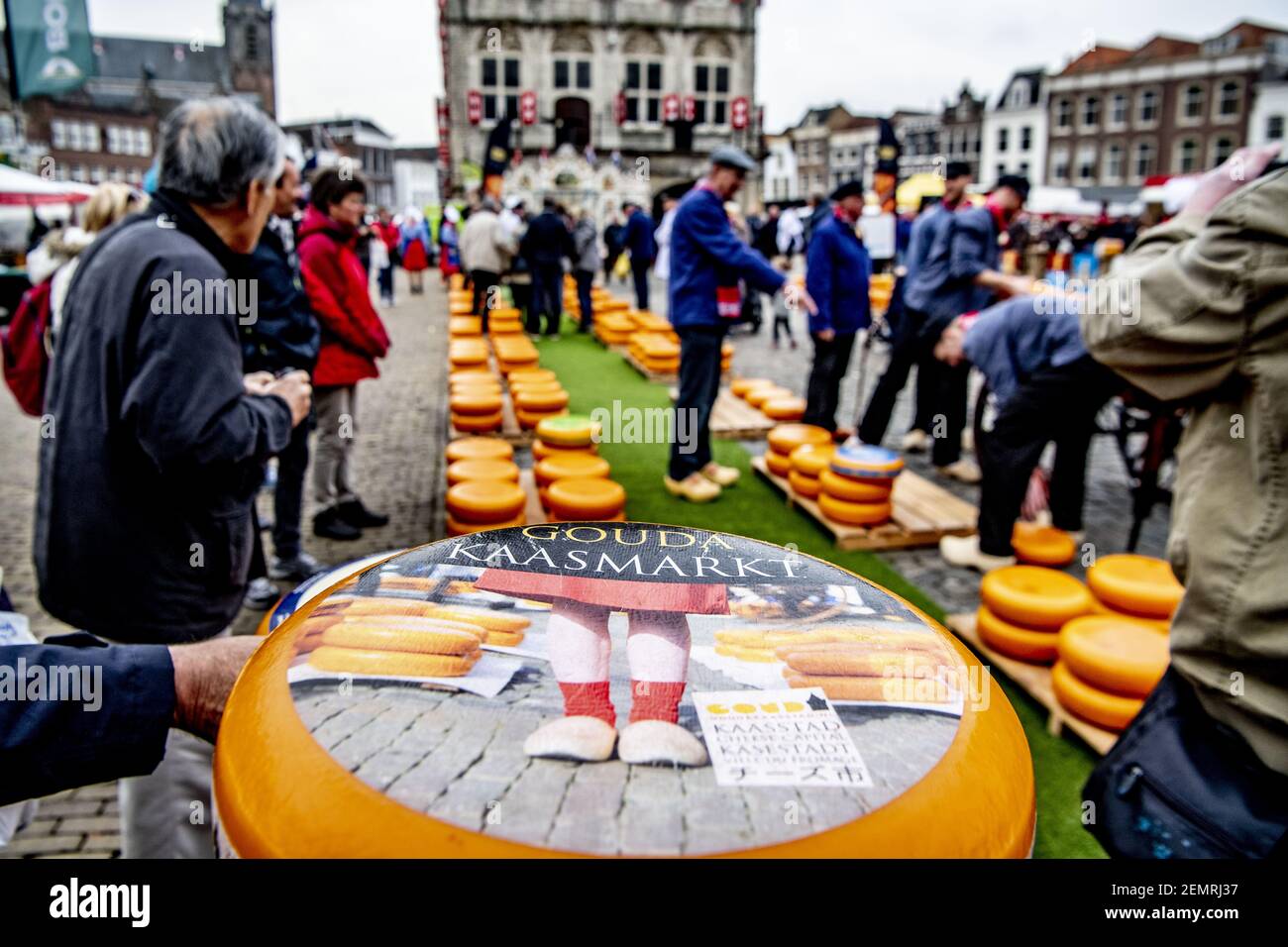 GOUDA The first Gouda Cheese market of the year 2019 in Gouda on April 4, 2019. (Photo by