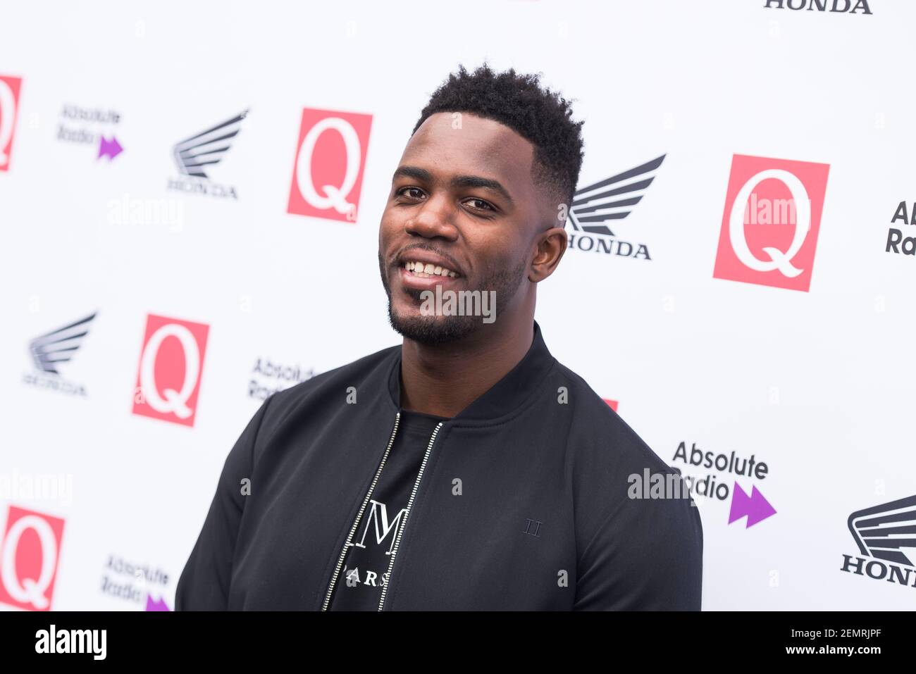 Mo Gilligan arrives at the Q Awards 2018 at the Roundhouse, Camden, London.  Picture date: Wednesday 17th October 2018.  Photo credit should read:  David Jensen Stock Photo
