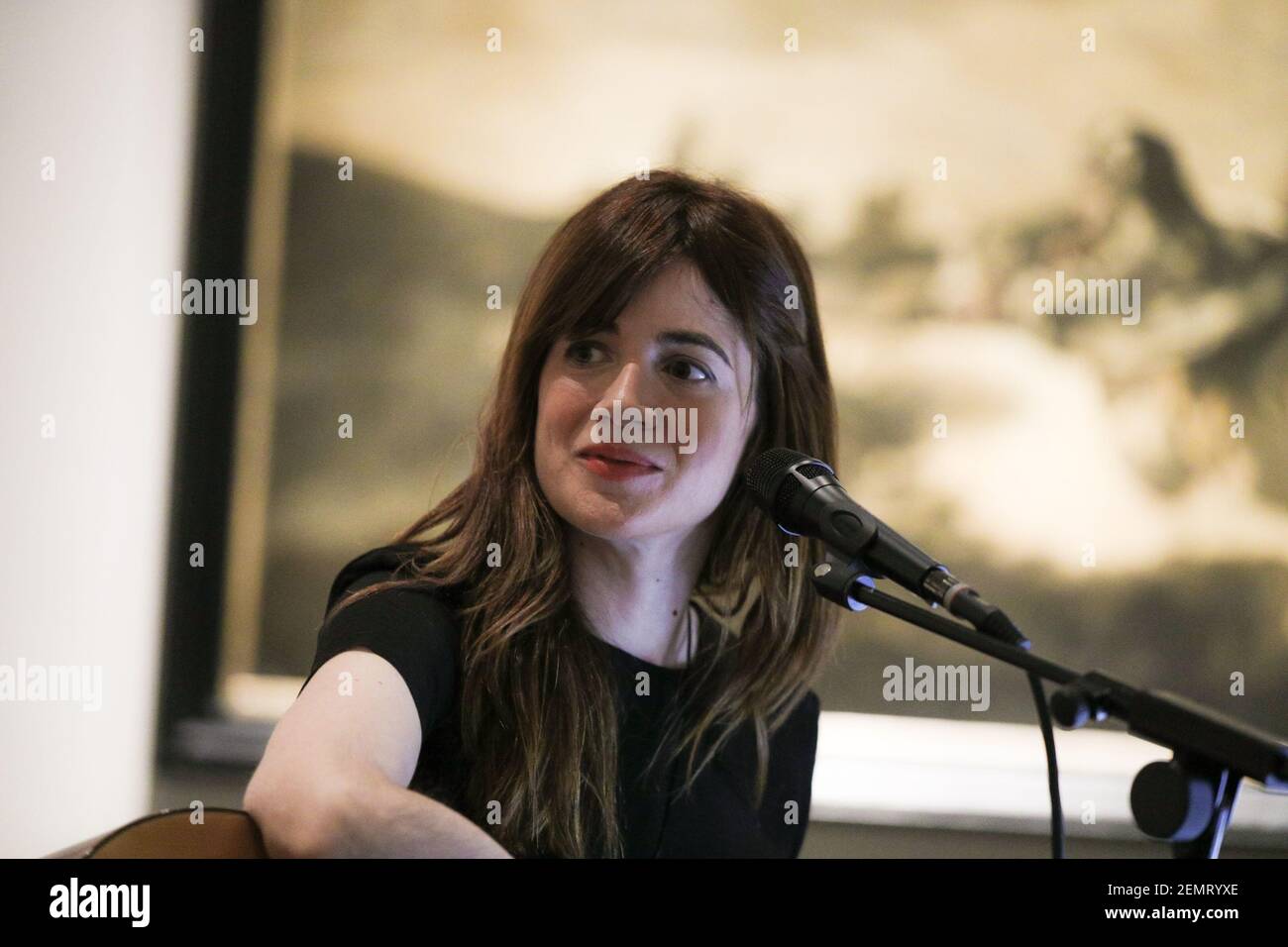 Maria Rodés seen performing during the adaptation. Premiere adaptation ...