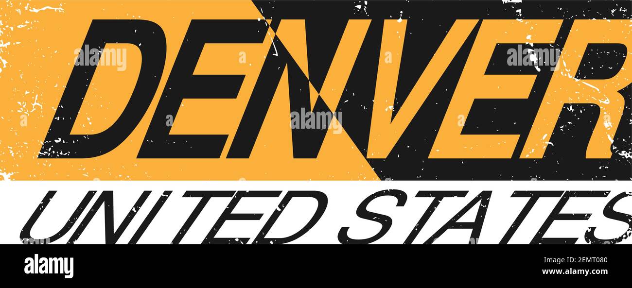 Denver City Typography vector design. Greetings for Tshirt, poster