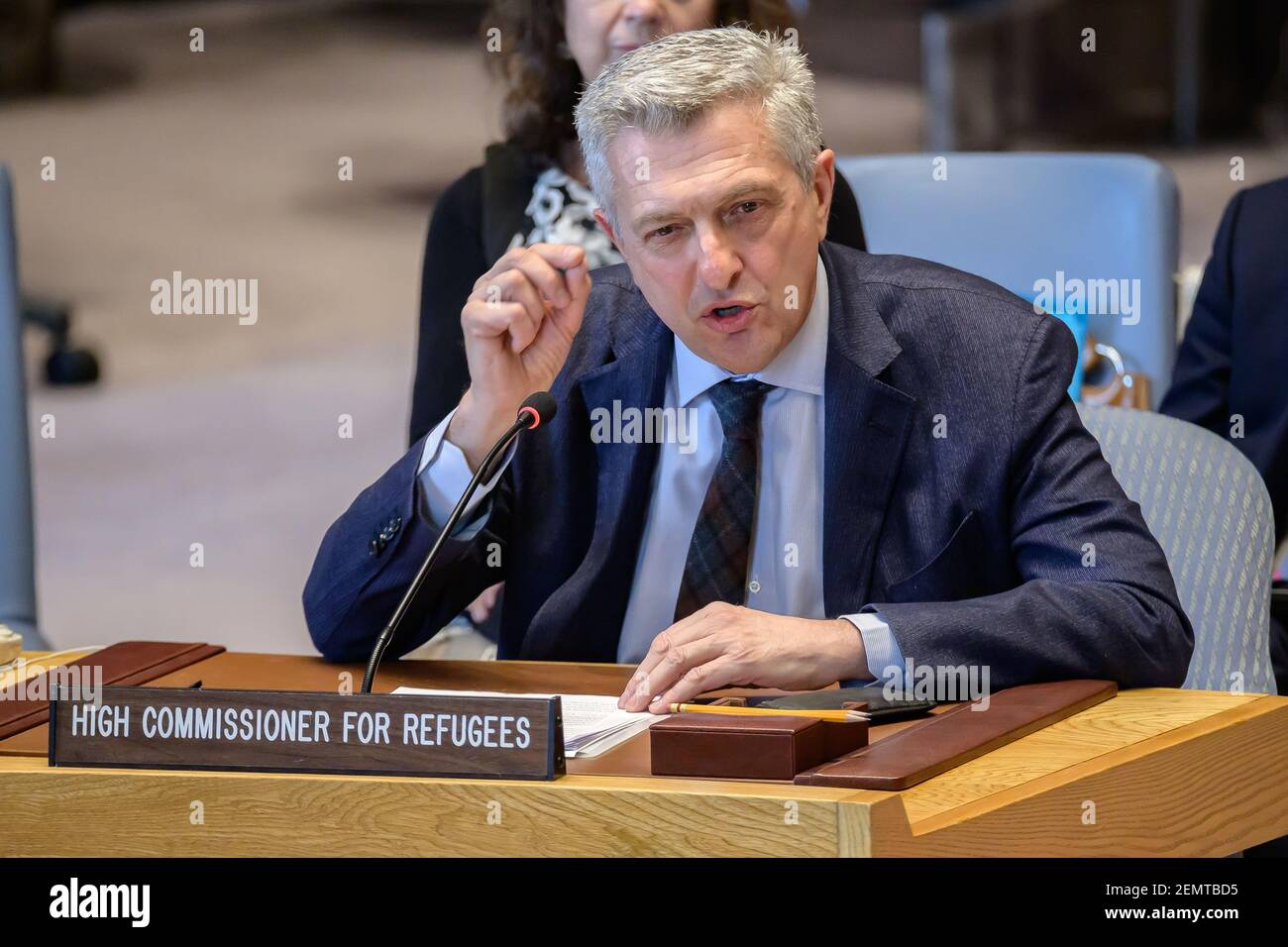 United Nations High Commissioner for Refugees (UNHCR) Filippo Grandi is ...