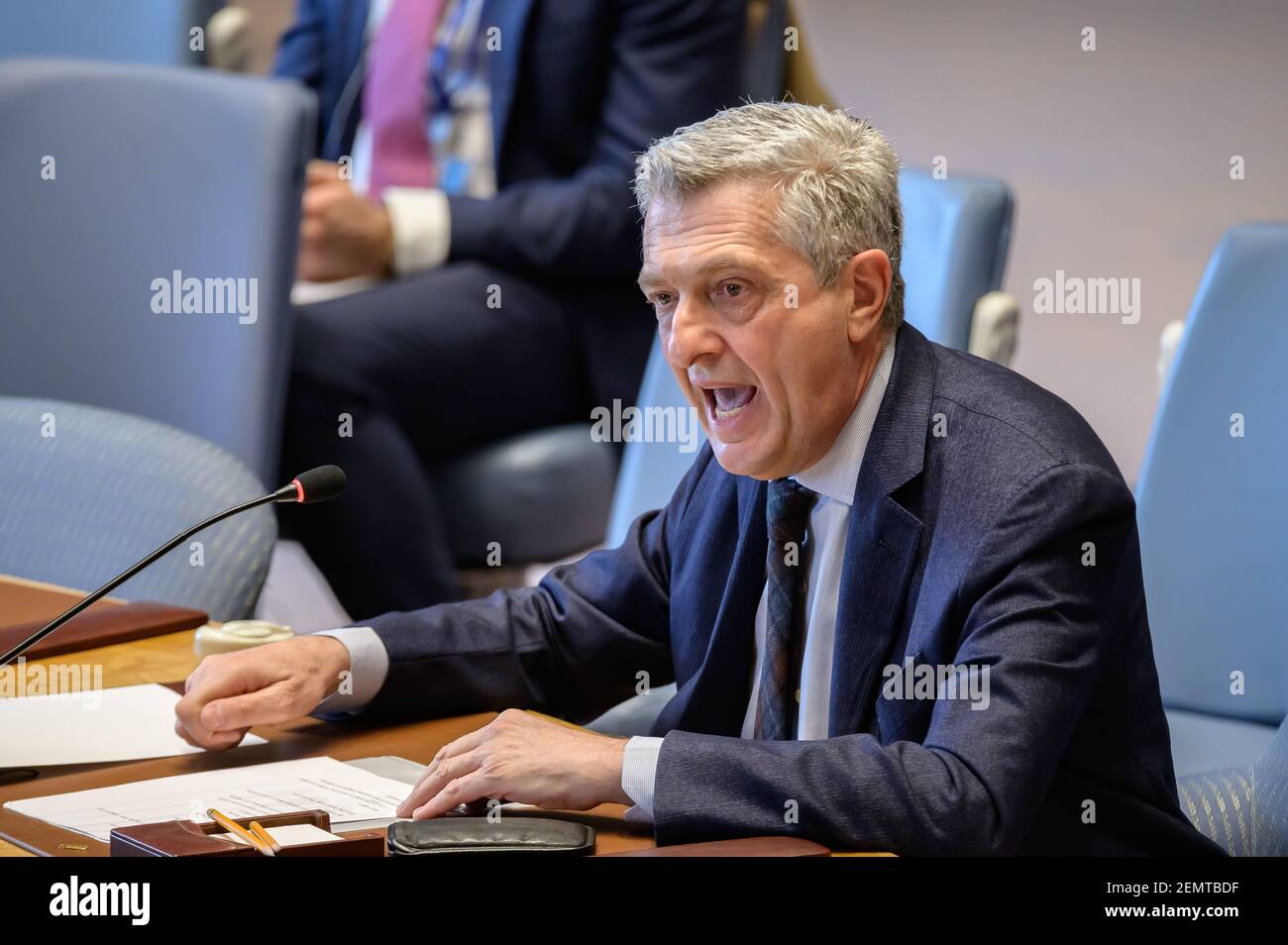 United Nations High Commissioner for Refugees (UNHCR) Filippo Grandi is ...
