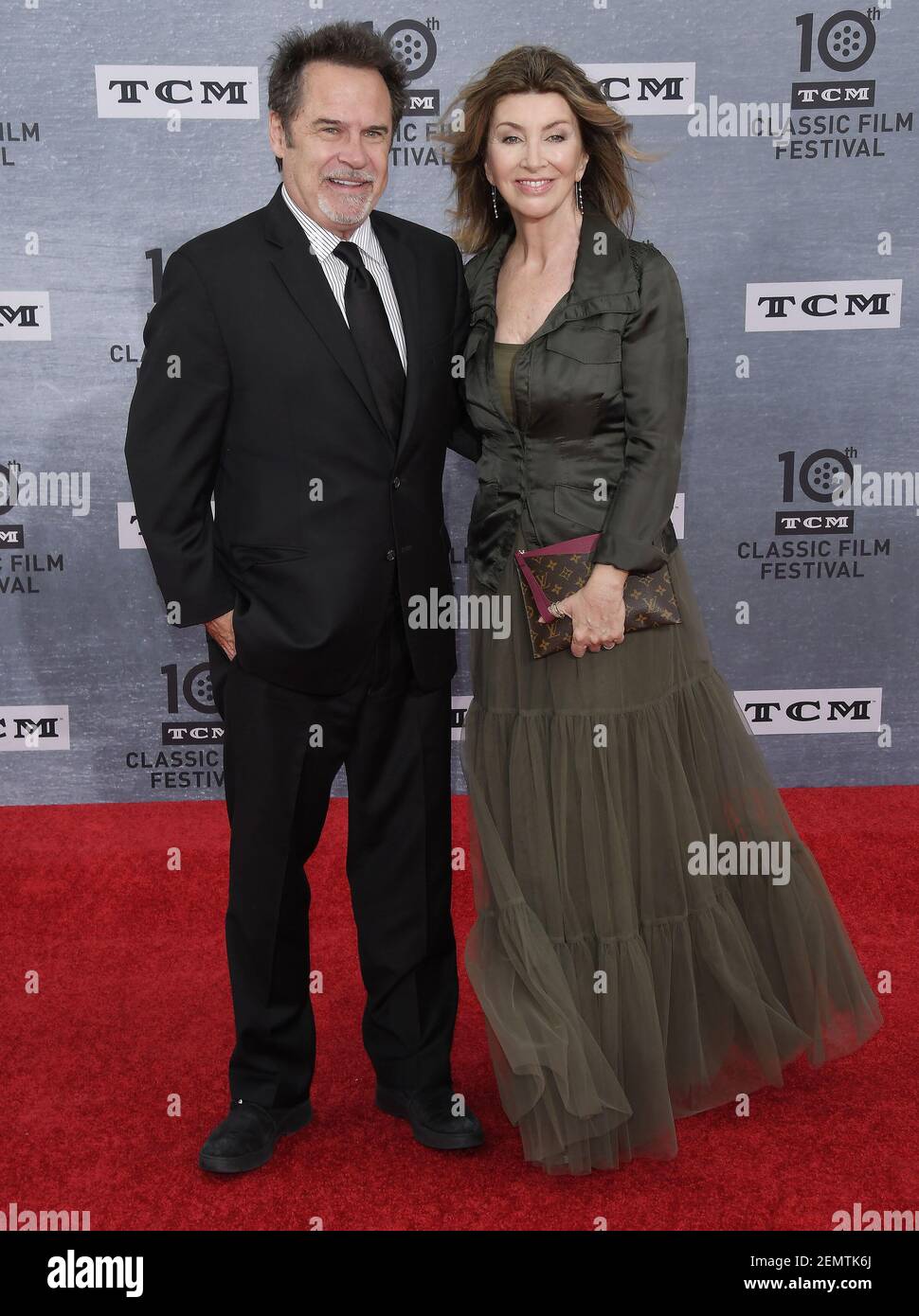 (LR) Dennis Miller and Carolyn Espley at the 2019 TCM Classic Film