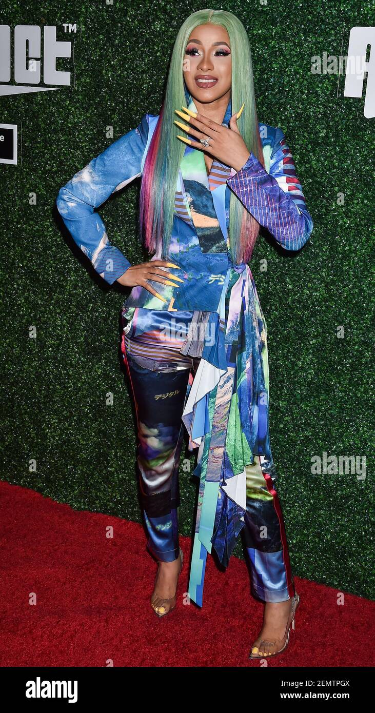 WEST HOLLYWOOD, LOS ANGELES, CALIFORNIA, USA - APRIL 12: Rapper Cardi B ...