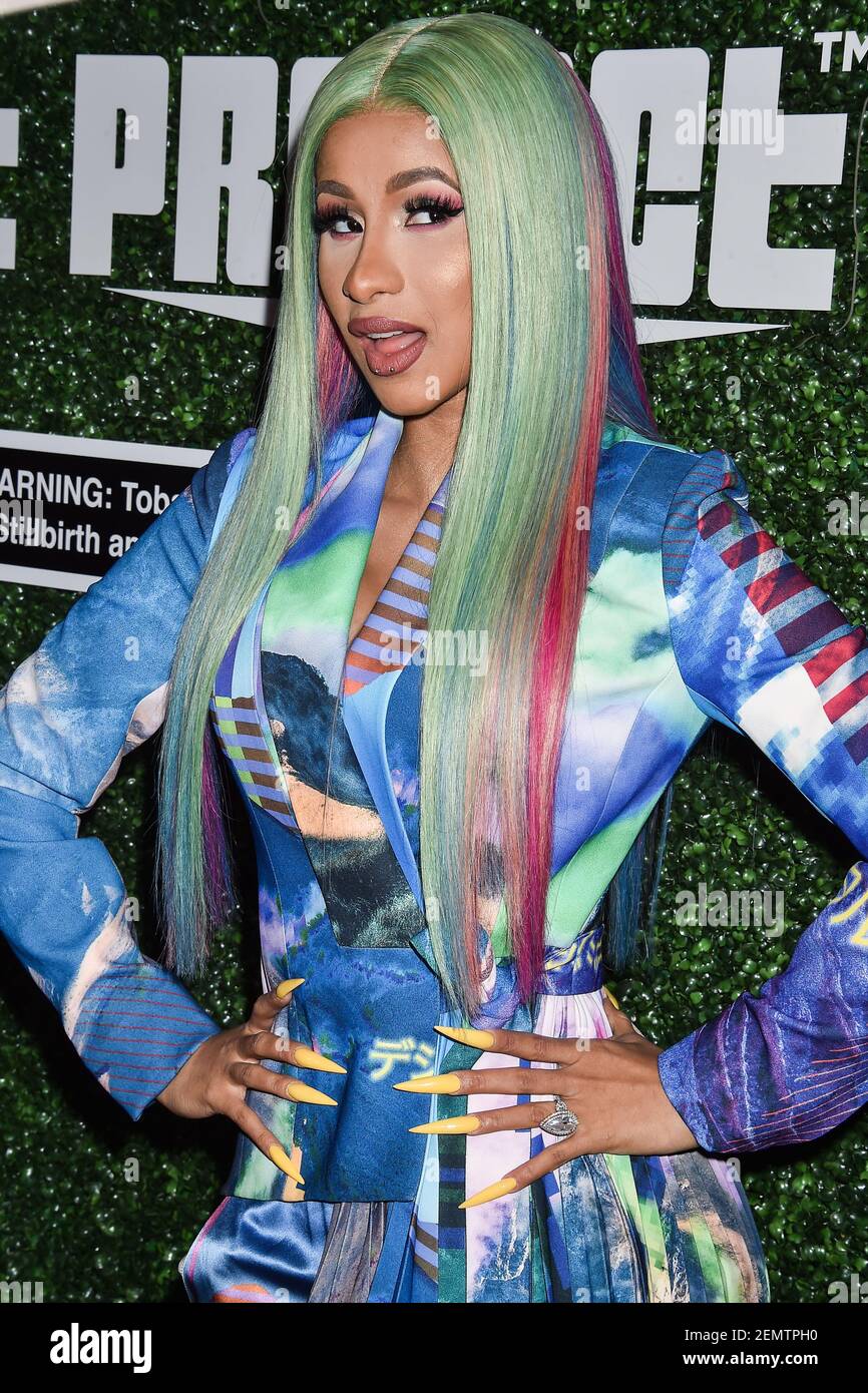 WEST HOLLYWOOD, LOS ANGELES, CALIFORNIA, USA - APRIL 12: Rapper Cardi B ...