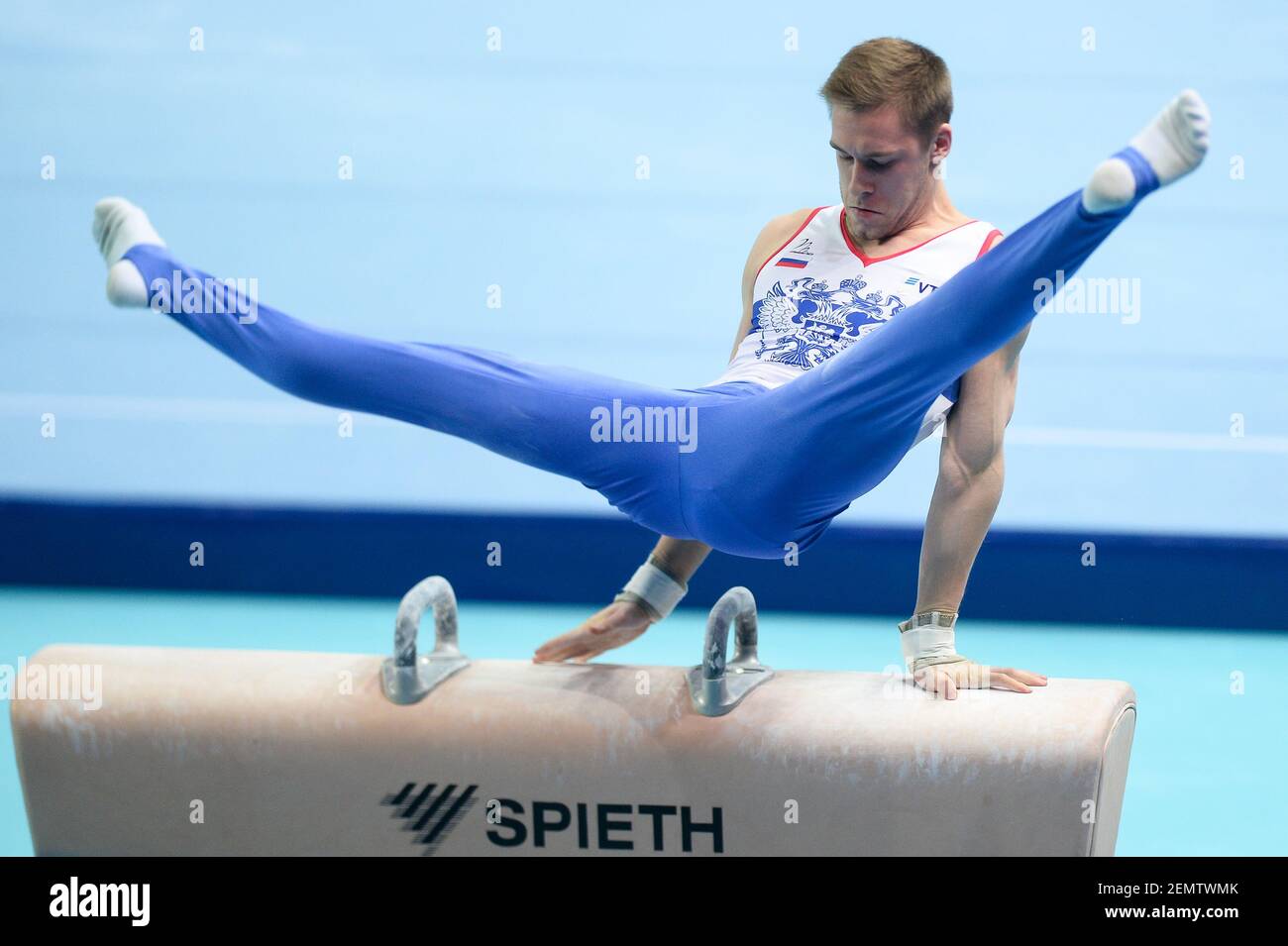 Vladislav Poliashov from Russia seen in action during the Apparatus ...