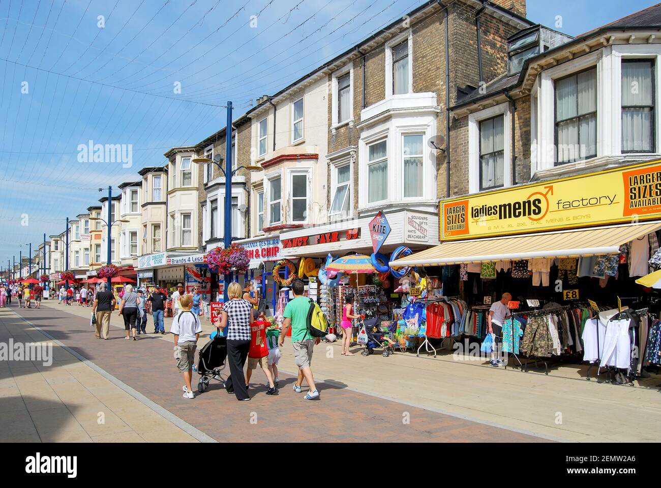 Pedestrianised Regent Road, Great Yarmouth, Norfolk, England, United