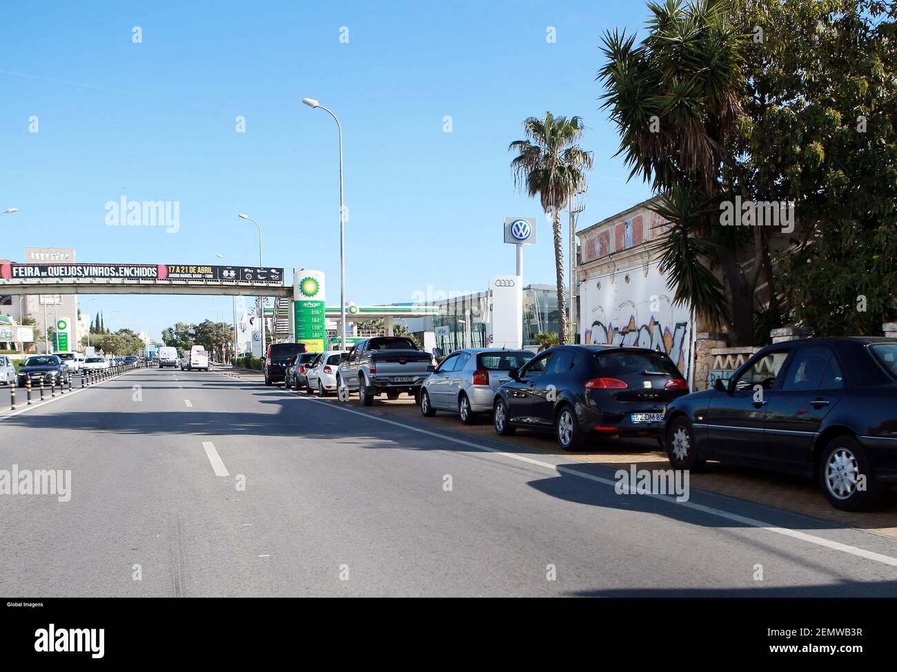 Faro, 04/16/2019 Absentee stations without fuel due to the truckers