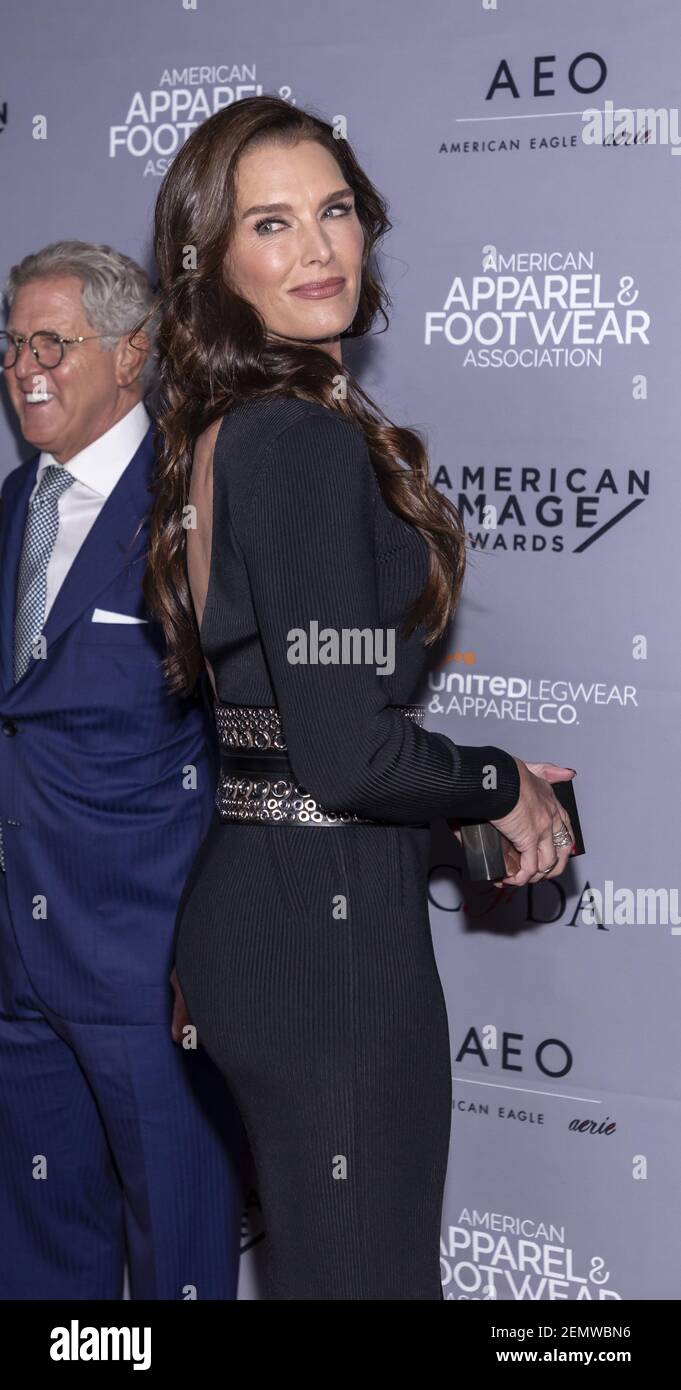 Brooke Shields attends AAFA American Image Awards 2019 at The Plaza,  Manhattan, New York on Apr. 15, 2019. (Photo by Sam Aronov/Pacific  Press/Sipa USA Stock Photo - Alamy