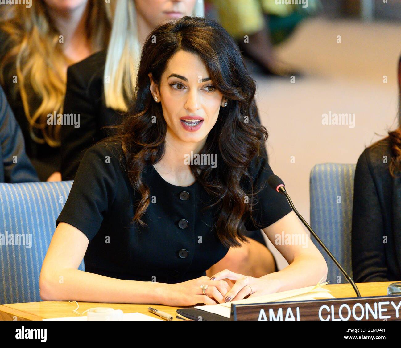International Human Rights Lawyer Amal Clooney Speaking At The United international-human-rights-lawyer-amal-clooney-speaking-at-the-united