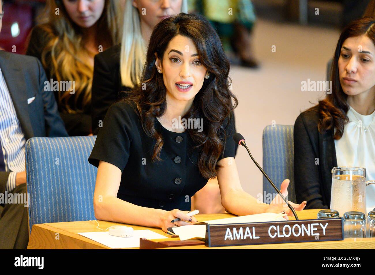 International Human Rights Lawyer Amal Clooney Speaking At The United international-human-rights-lawyer-amal-clooney-speaking-at-the-united