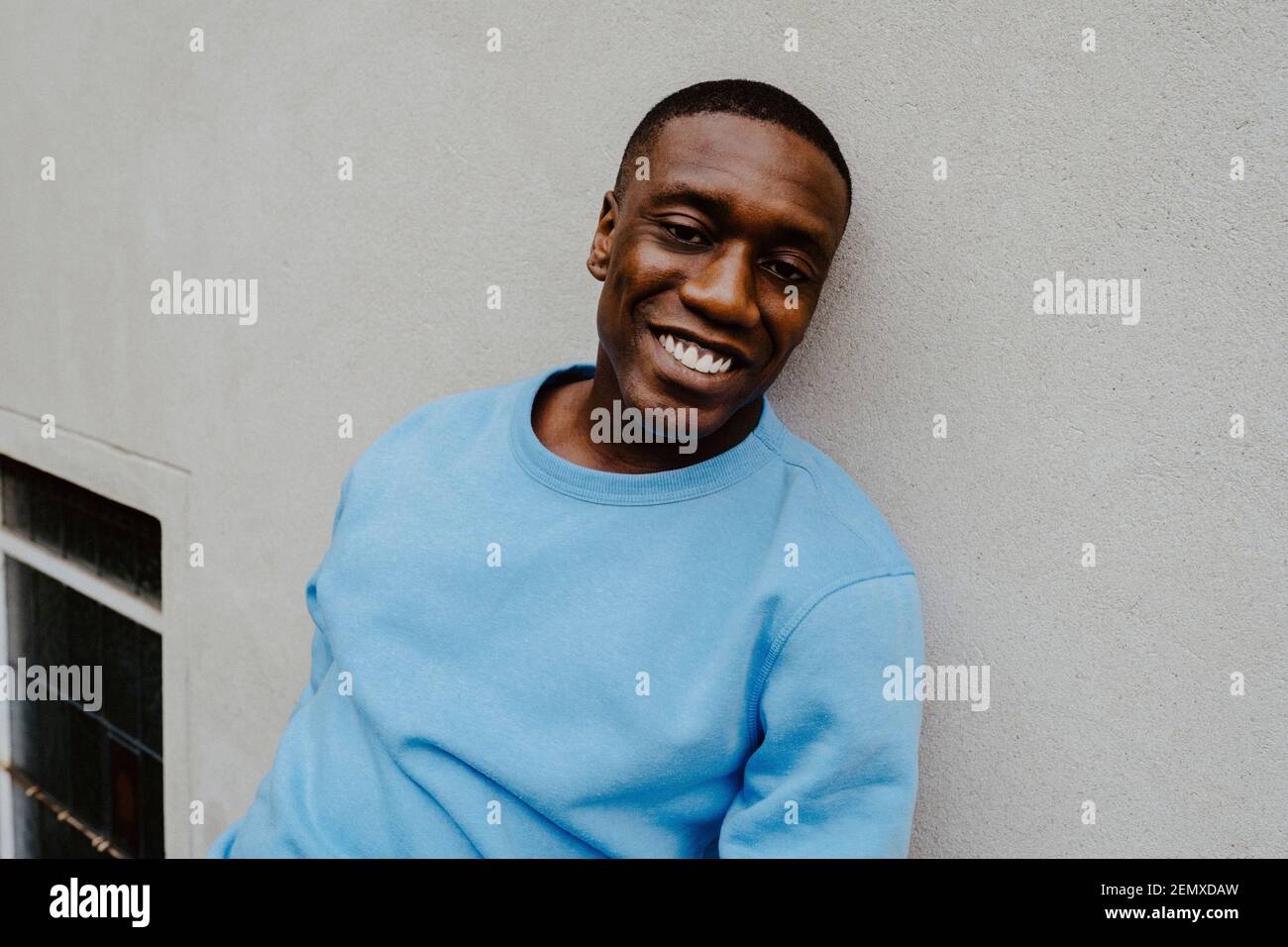 African american hopeful man hi-res stock photography and images - Alamy