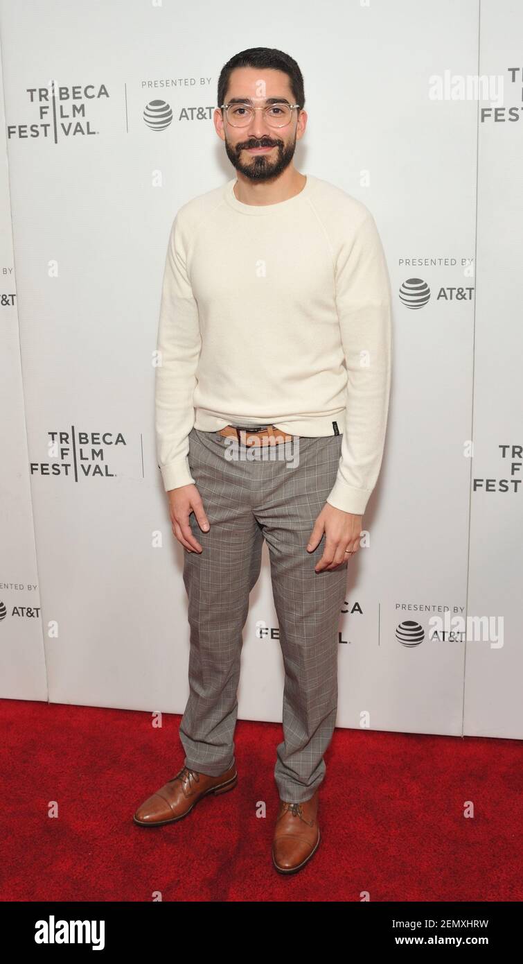 Actor Alex Moss attends the screening of Knives & Skin at the 2019 Tribeca  Film Festival