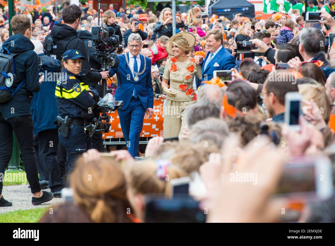 King Willem-Alexander and Queen Maxima celebrating King Willem ...