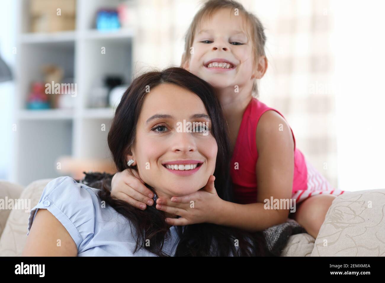 Mother and daughter together Stock Photo
