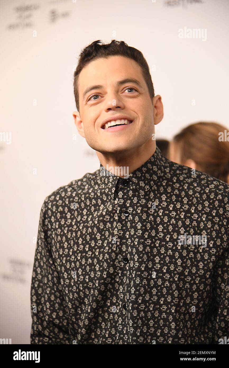 actor Rami Malek attends A Farewell to Mr Robot on April 28, 2019 at Spring  Studios- the Marriott Bonvoy Boundless Theater from Chase in New York City,  New York, USA. Robin Platzer/