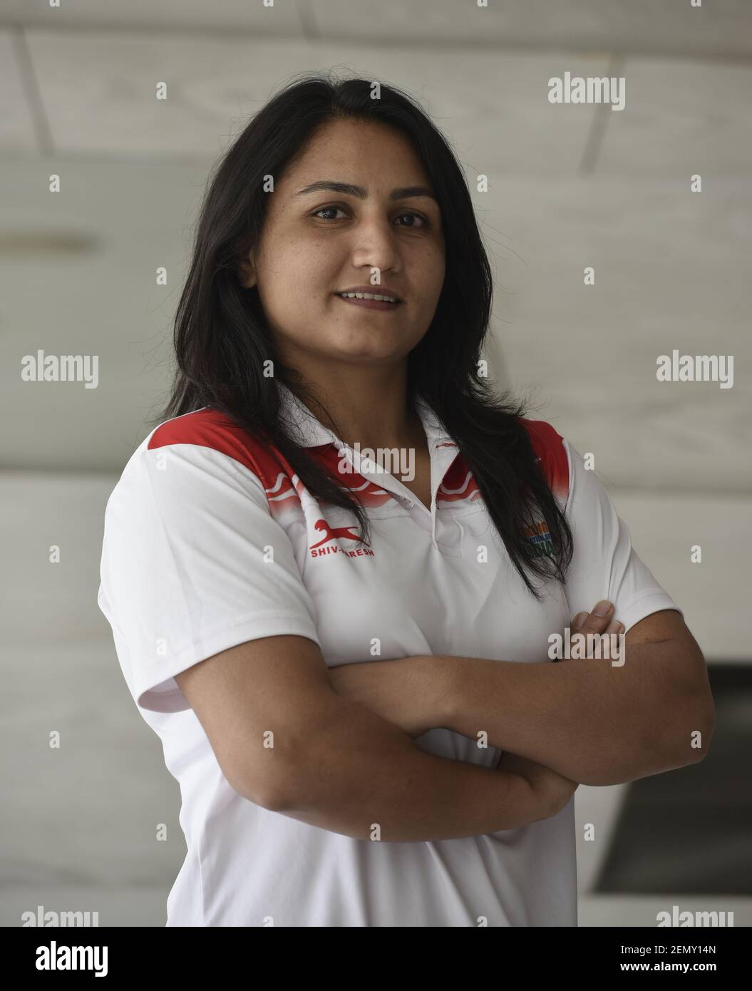 New Delhi, India - April 29, 2019: Pooja Rani, who won a gold medal in ...